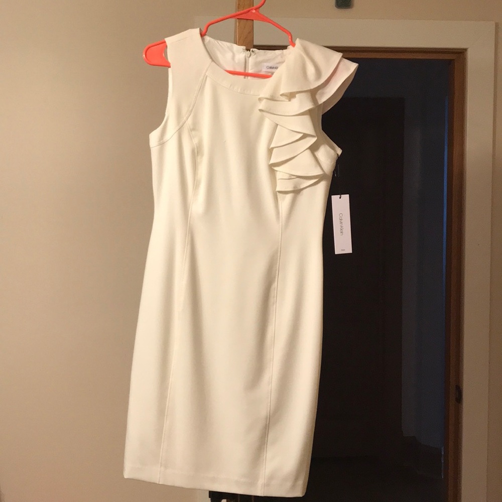 White Calvin Klein Dress
